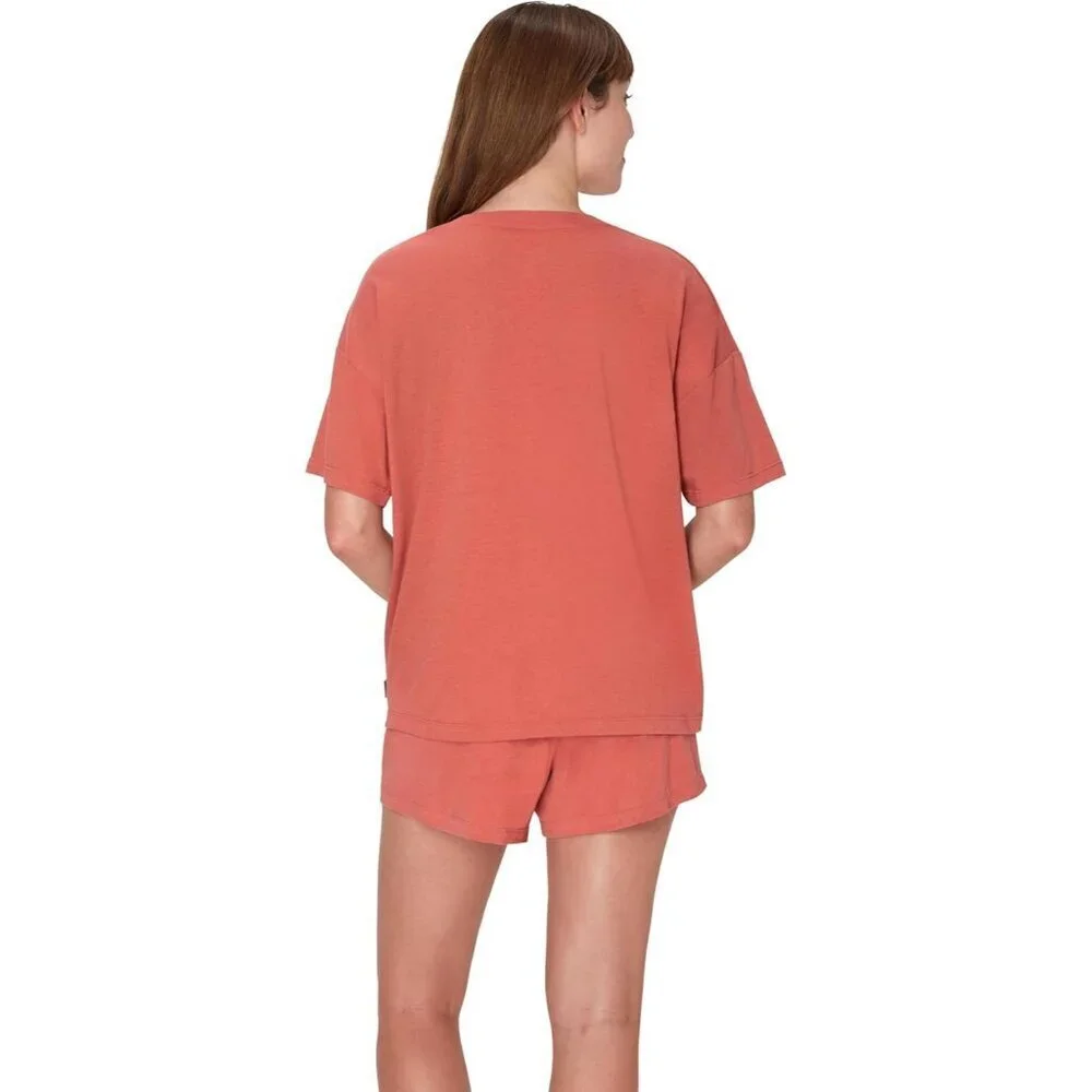 Women's Natural Cedar Originals Super soft Lounge Set Boxy Tee & Sleep Shorts - Picture 2 of 5